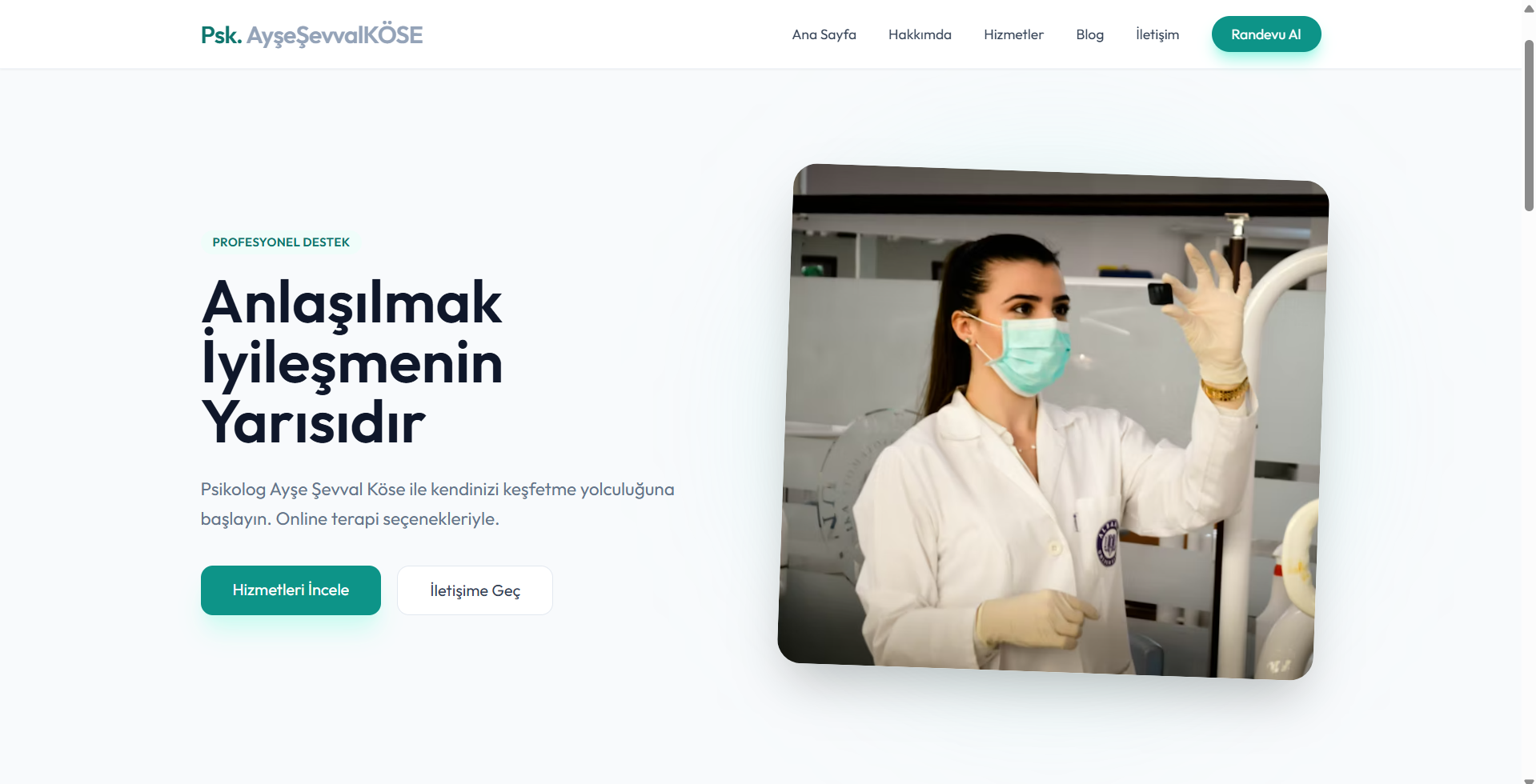 Psikolojik Danışmanlık Web Sitesi